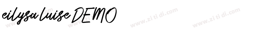 eilysa luise DEMO字体转换